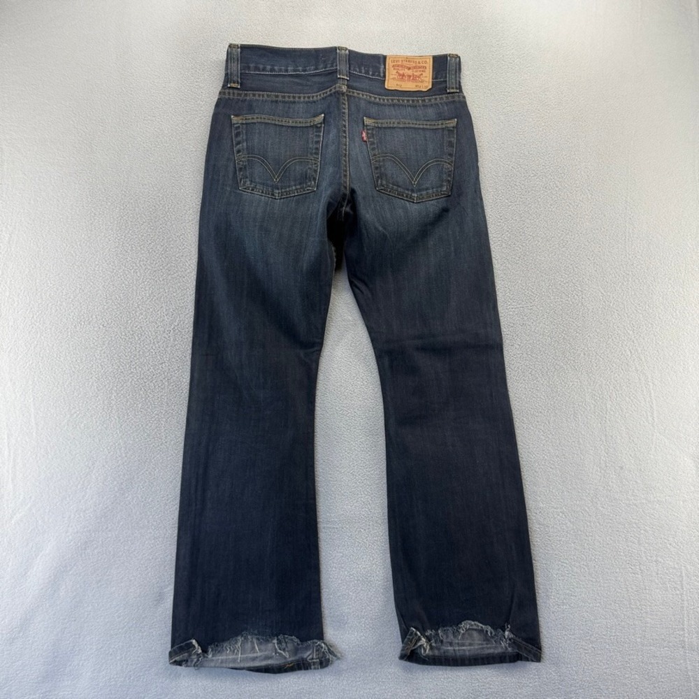 Levis Jeans Mens 32x32 Fit 32x30 Blue 512 Slim Bootcut Denim Dark y2k Distressed